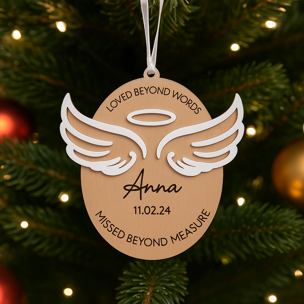 In memory Christmas tree Ornaments