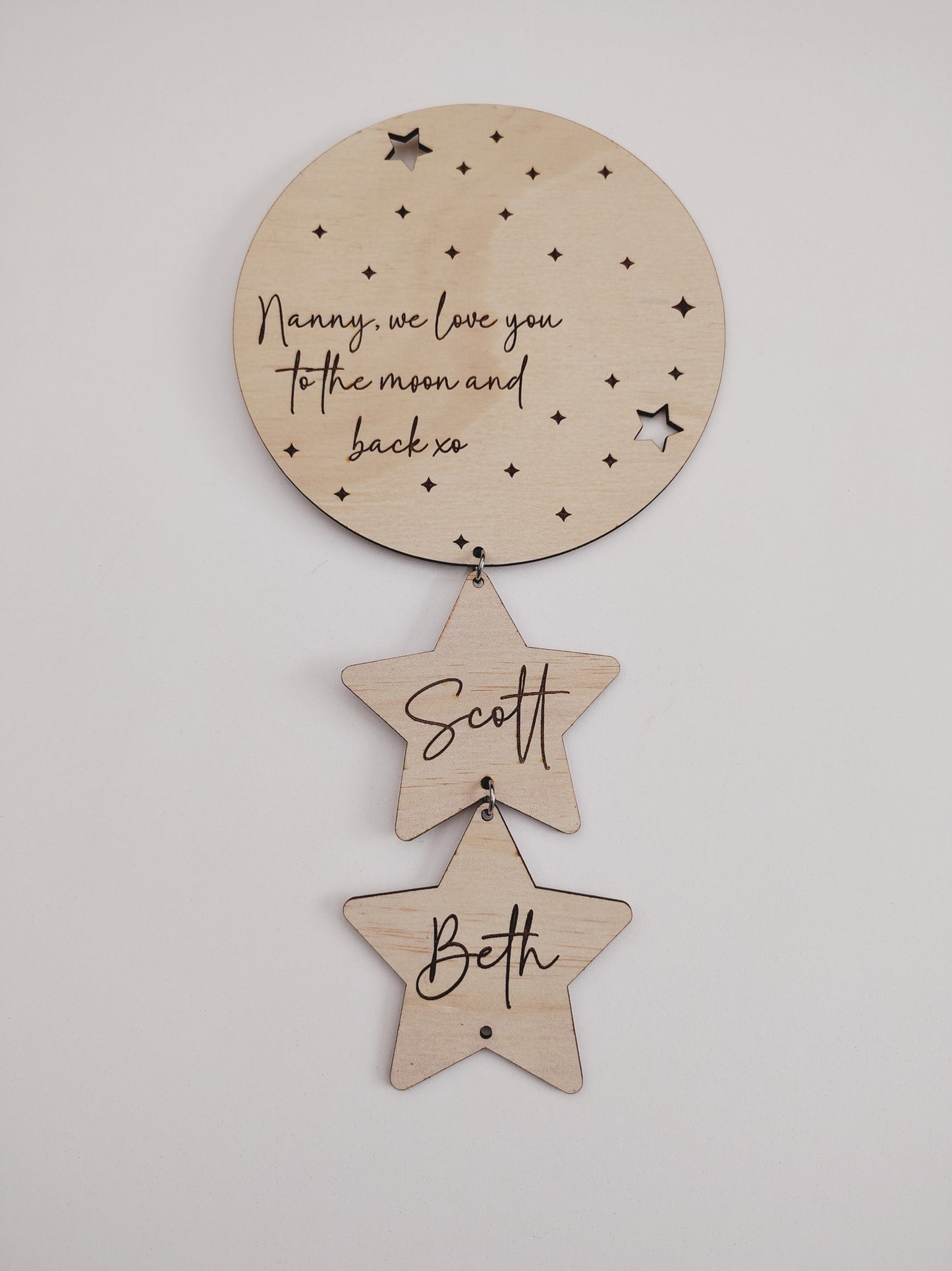 To the moon & back sign