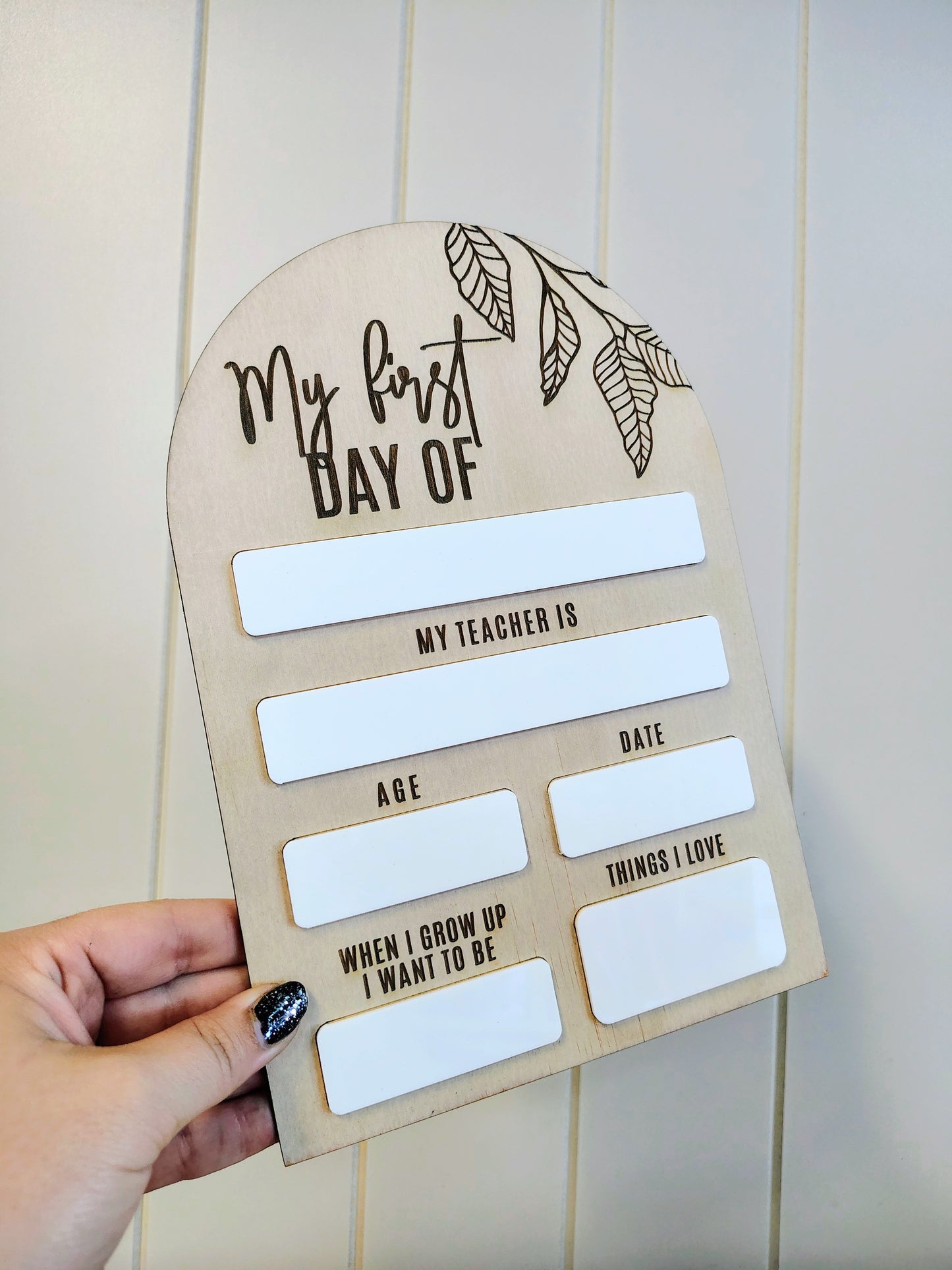My first day sign