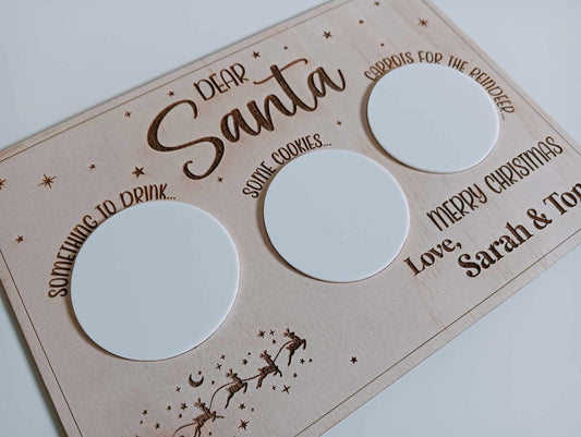 Santa Treat Tray (With Acrylic)