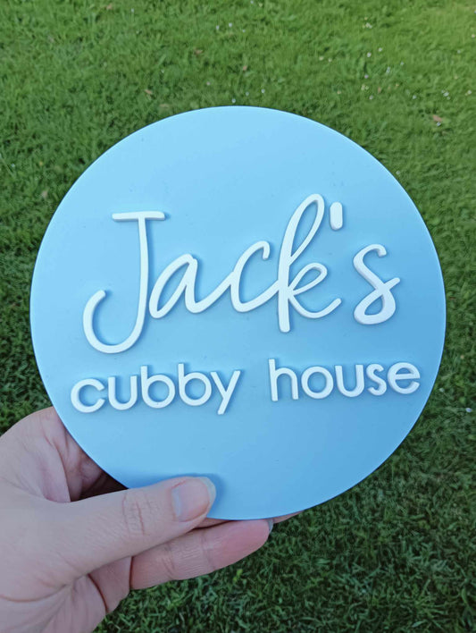 Kids Cubby House Sign's