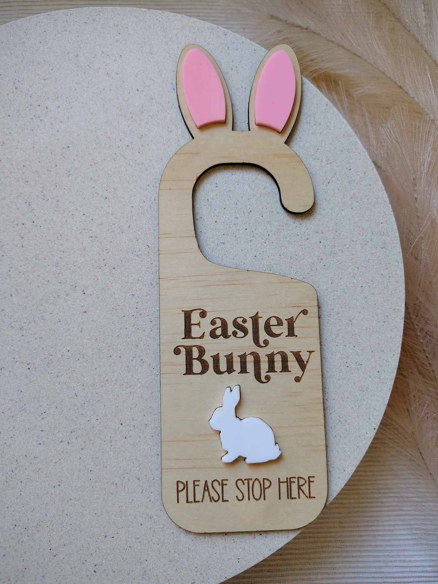 Easter Bunny Please Stop here