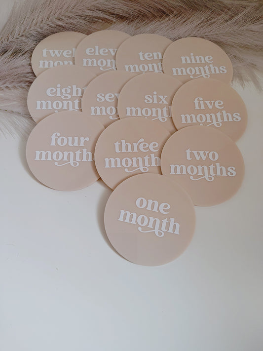 Acrylic Round Milestone Disc