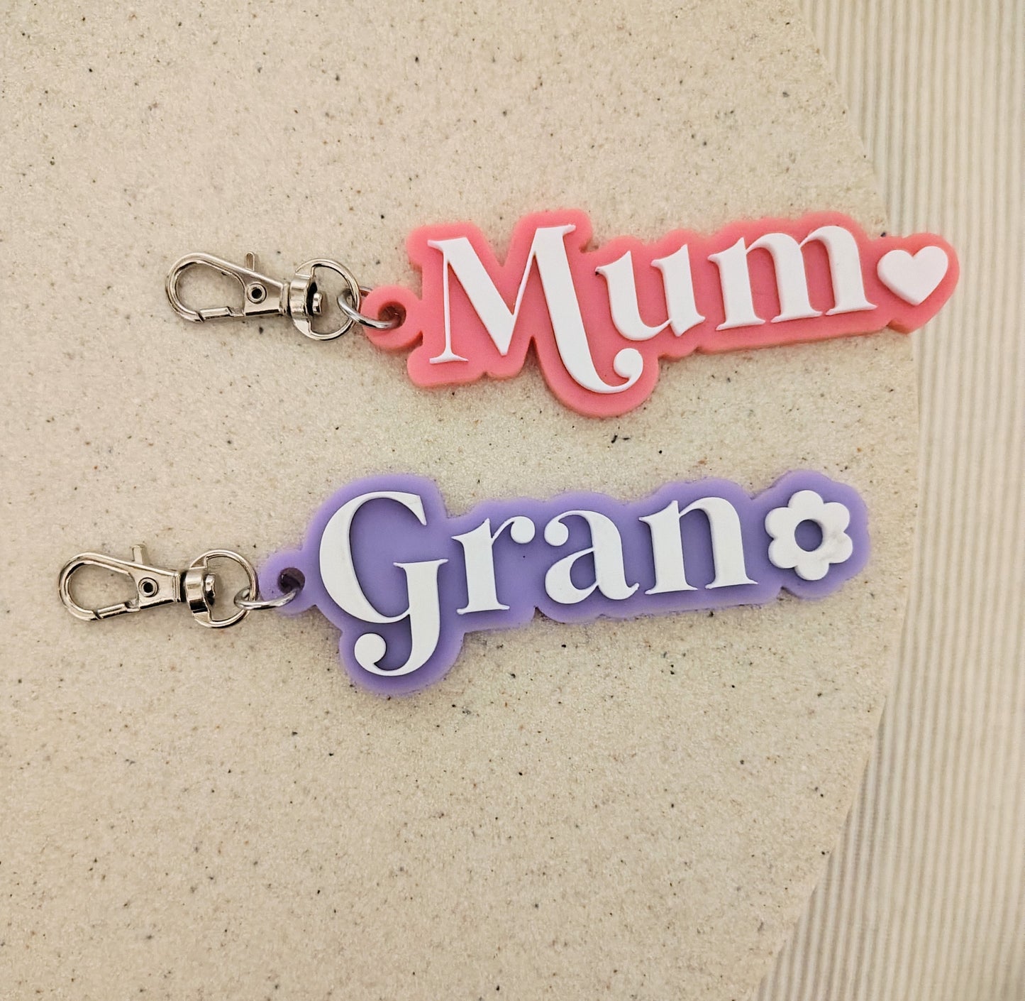 Personalised keyrings