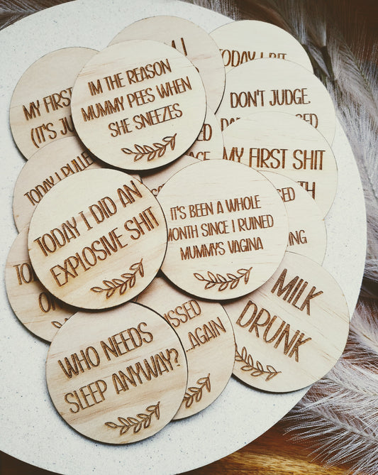 Funny Milestone Discs