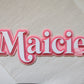 Acrylic Name Sign - Triple Layer