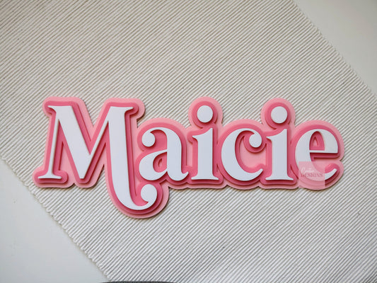 Acrylic Name Sign - Triple Layer