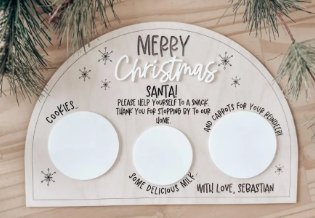 Arched Christmas Treat Tray