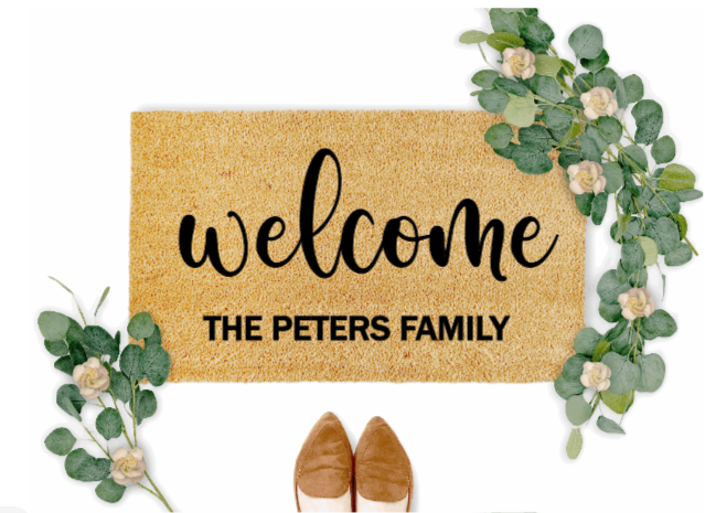 Personalised Door Mat - Welcome