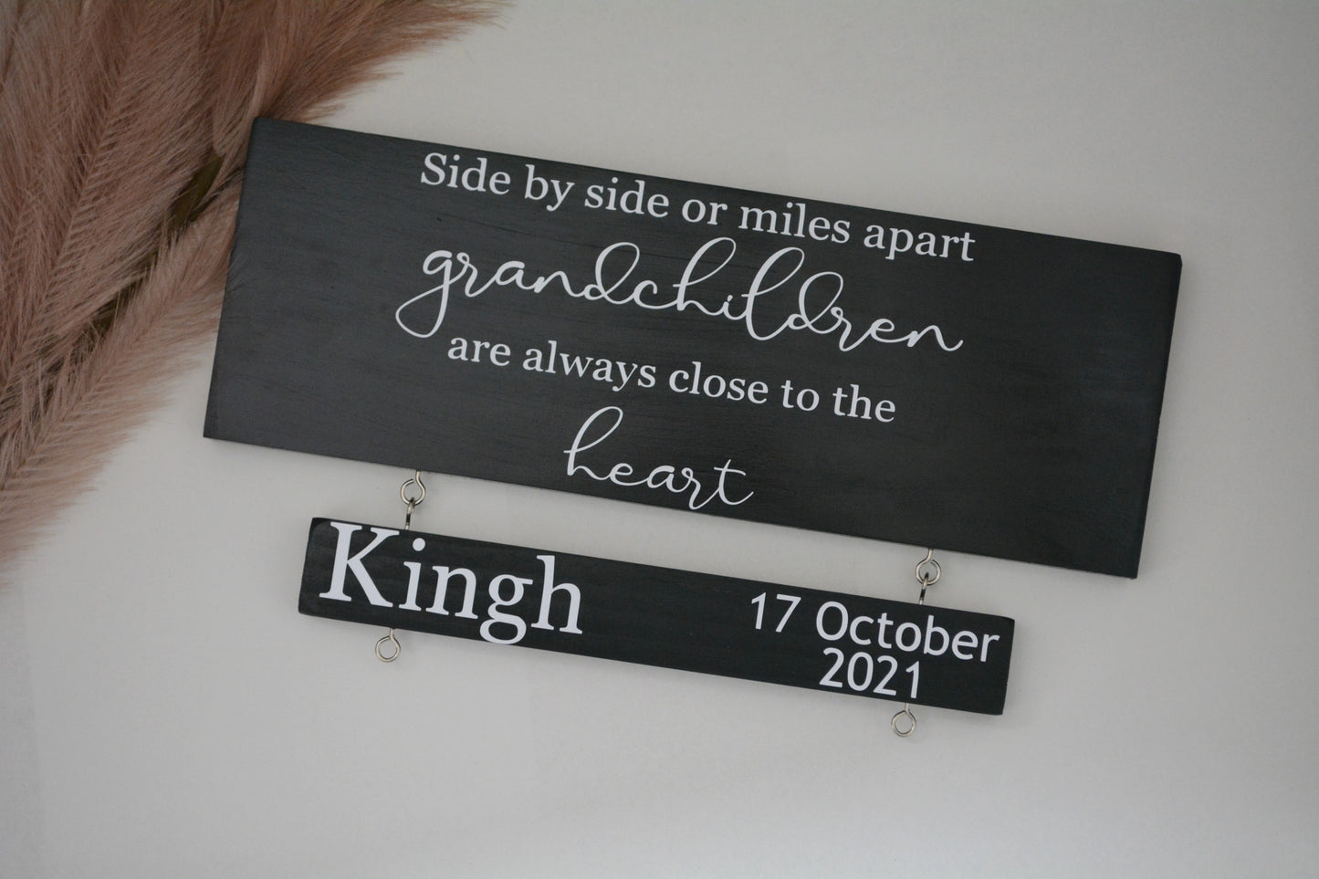 Grandchildren Sign - Black