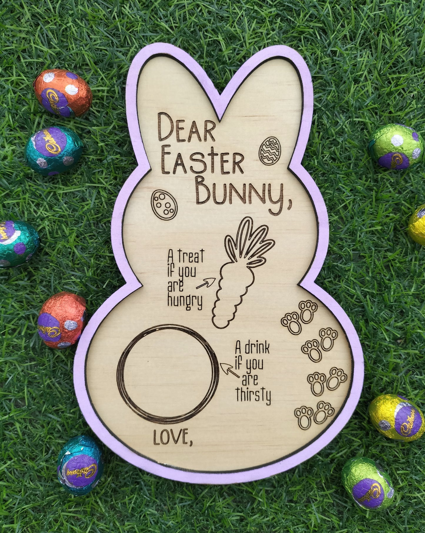 Easter bunny tray