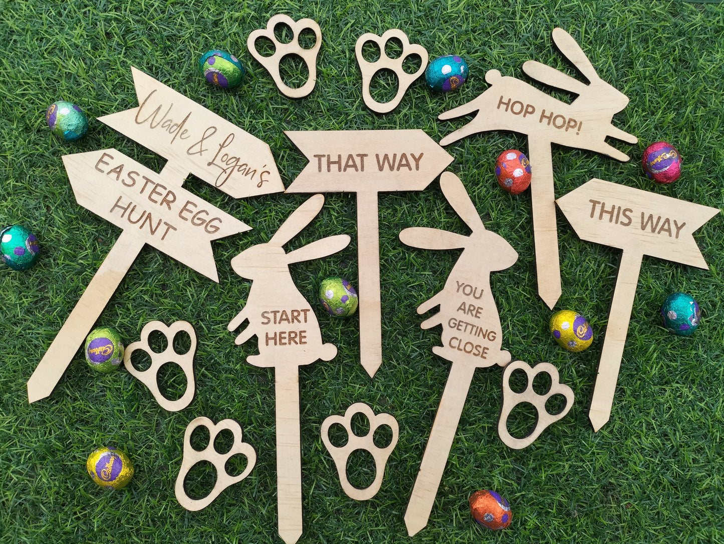 Easter hunt signs