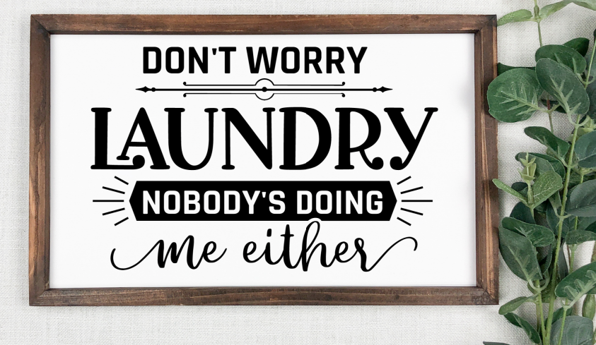 Laundry Sign - No body is doing me either